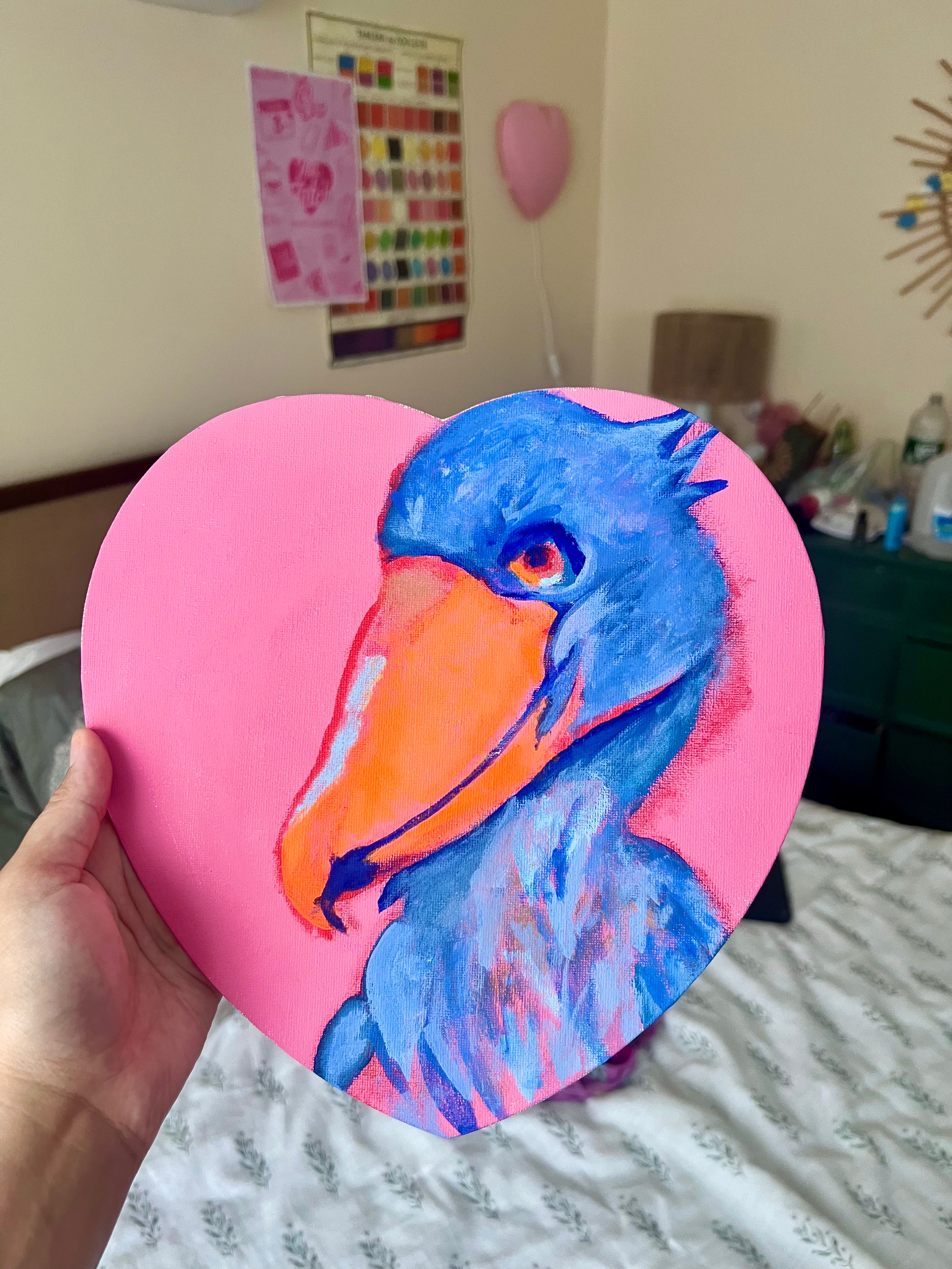 Shoebill Stork Original Painting