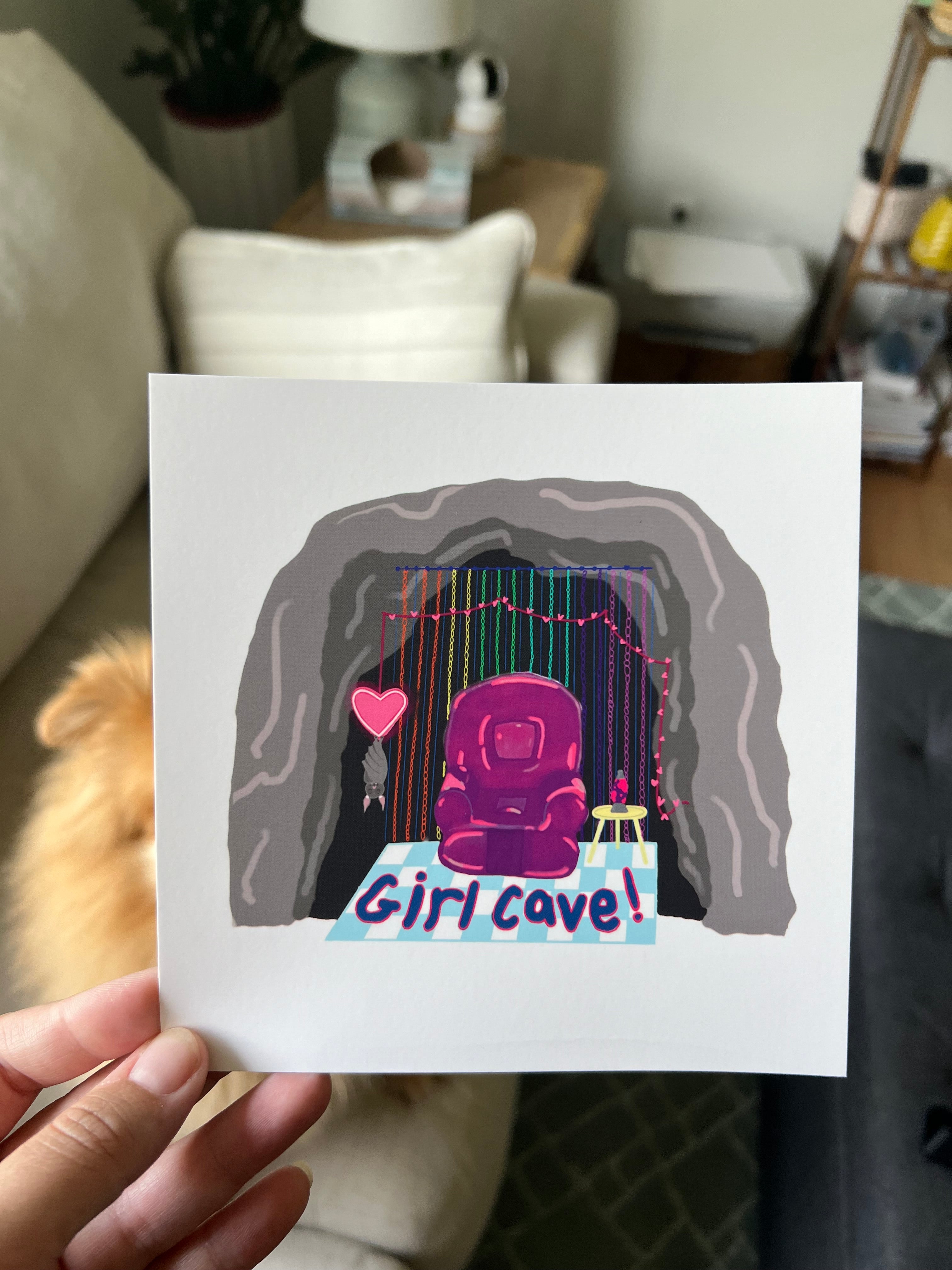 Girl Cave Print